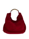 Moschino Handle Me Ring Handle Shoulder Bag In Red