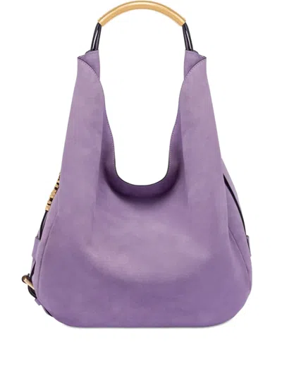 Moschino Handle Me Shoulder Bag In Purple