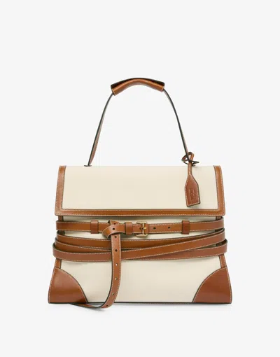 Moschino Handtasche Tie Me In White