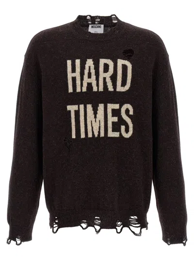 MOSCHINO MOSCHINO 'HARD TIMES' SWEATER