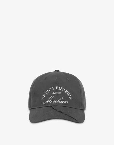 Moschino Hat Antica Pizzeria  In Black