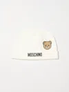 Moschino Classic Cotton Mini Hat For Kids In White