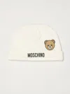 Moschino Classic Cotton Mini Hat For Kids In White