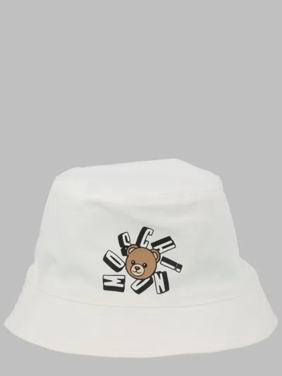 Moschino Hat With Gift Box In White