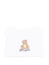 Moschino Hat With Teddy Bear Application In White