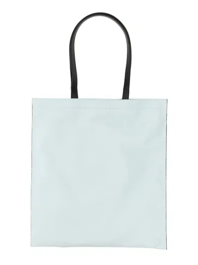 Moschino Hawaiian Print Cotton Tote Bag In Blue