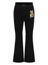 Moschino Elastic Waist Casual Pants In Black