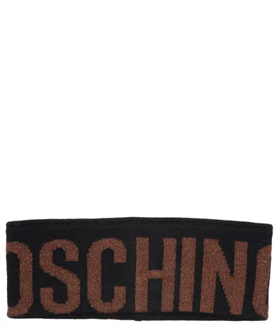Moschino Wool Fascia In Brown