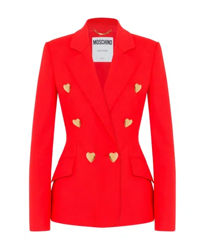 MOSCHINO MOSCHINO DOUBLE-BREASTED TAILORED BLAZER