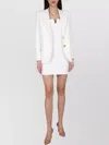 Moschino Heart Button Jacket With Notched Lapels In White