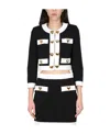 Moschino Heart-embellished Cropped Jacket In Black