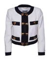 Moschino Heart-embellished Cropped Jacket In White