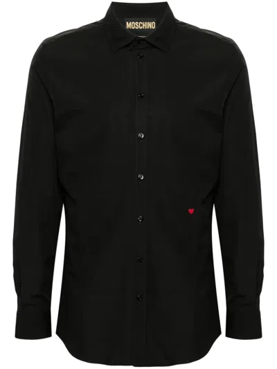 Moschino Heart Shirt In Negro