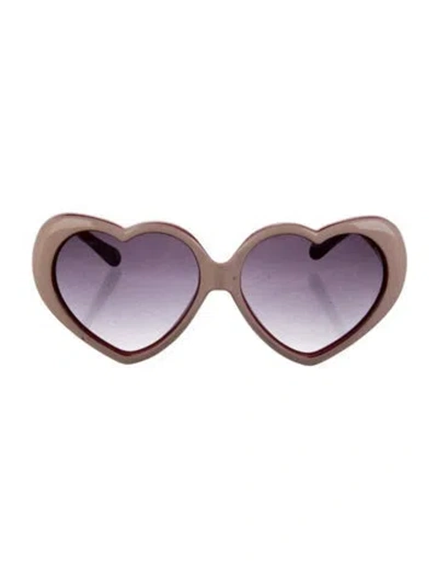 Pre-owned Moschino Heart Gradient Sunglasses In Pink