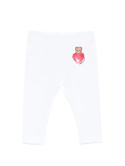 Moschino Heart Graphic Leggings In White