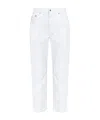 Moschino Distressed Denim Jeans In White