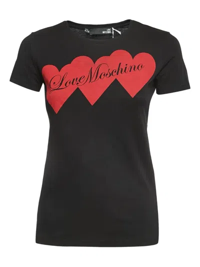 Pre-owned Moschino Heart-motif T-shirt