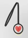 Moschino Heart Motif Wrist Strap Keychain