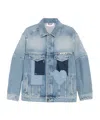 Moschino Tailored Patchwork Blazer Pockets In Blue