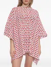 Moschino Heart-print Beach Dress In Multi