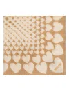 Moschino Heart-print Silk Scarf In Multi