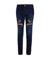 Moschino Heart Printed Jeans In Black