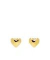 Moschino Gold Heart Clip-on Earrings In Gold