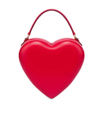 Moschino Heart-shaped Handbag In Red