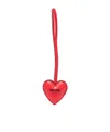 Moschino Heart-shaped Keyring In Red