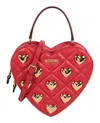 MOSCHINO HEART SHAPED QUILTED SHOULDER BAG