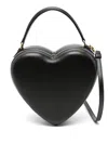 Moschino Heart-shaped Tote Bag In Black