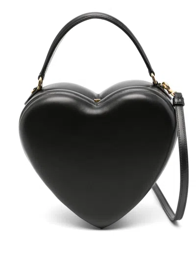 Moschino Heart-shaped Tote Bag In 1555 Multi Black