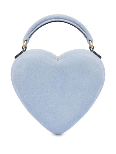 Moschino Heart-shaped Tote Bag In Blue