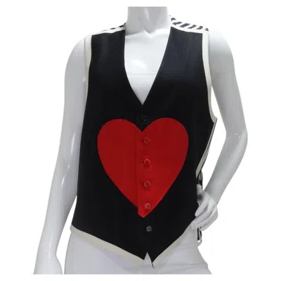 Pre-owned Moschino Heart Vest Circa 1990s In Gray