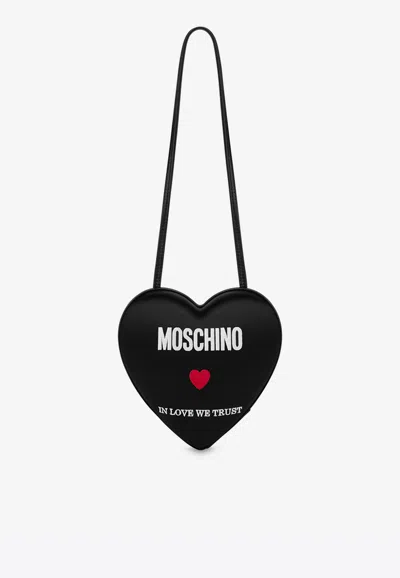 Moschino Heartbeat In Love We Trust Shoulder Bag