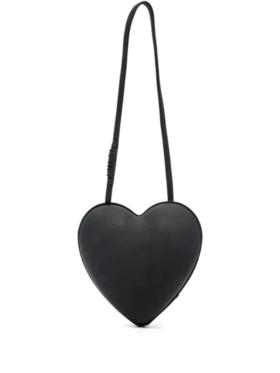 Moschino Heartbeat Shoulder Bag In Black