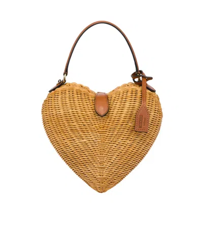 MOSCHINO MOSCHINO LOVE ME WICKER BAG