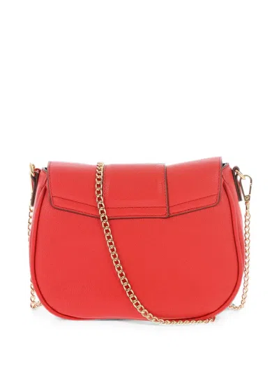 Moschino Heart-bit Crossbody Bag In Red