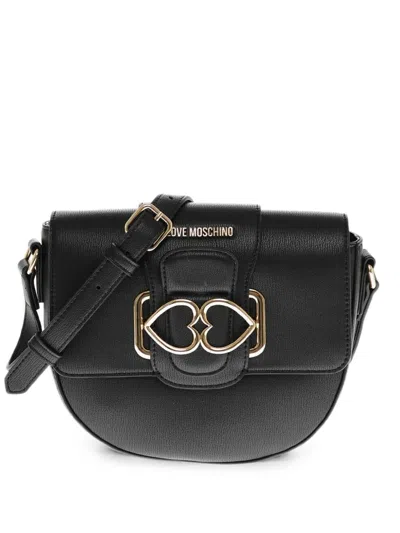 Moschino Heart-motif Shoulder Bag In Red