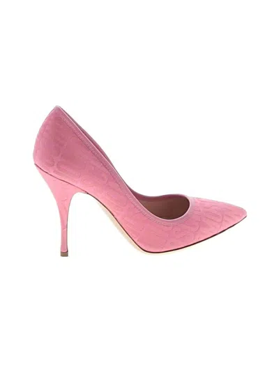 Pre-owned Moschino Heels In Pink