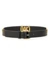 Moschino Adjustable Waist Belt In Black