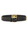 Moschino Adjustable Waist Belt In Black