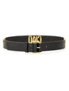 Moschino Adjustable Waist Belt In Black