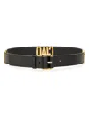 Moschino Adjustable Waist Belt In Black