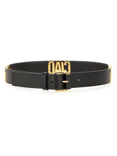 Moschino Couture Hello Belt In Black