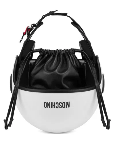 Moschino Helmet Tote Bag In Black