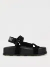 Moschino Sandal With Logo In Black