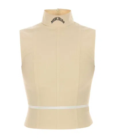 MOSCHINO MOSCHINO HIGH NECK SLEEVELESS TOP