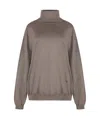 Moschino Virgin Wool Turtleneck Sweater In Gray