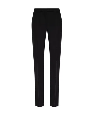 Moschino High-rise Straight-leg Trousers In Black